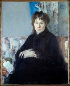 Porträt von Madame Edma Pontillon, geb. Morisot, Schwester der Künstlerin. Gemälde von Berthe Morisot von Berthe Morisot