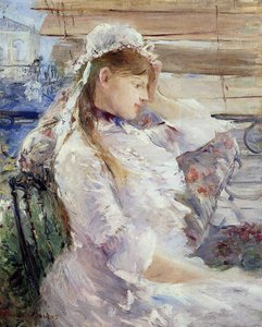 Profil einer sitzenden jungen Frau von Berthe Morisot