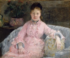 Das rosa Kleid, ca. 1870 von Berthe Morisot