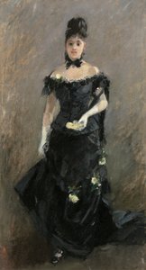 Frau in Schwarz oder Vor dem Theater, 1875