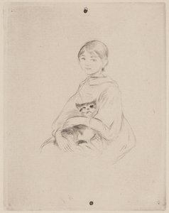 Junges Mädchen mit Katze (Julie Manet)