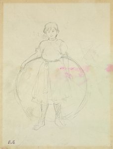 Junges Mädchen mit einem Reifen, 1888