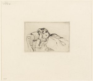 Junge Frau in Ruhe von Berthe Morisot