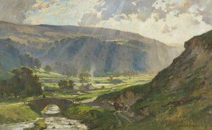 Die sonnenverhüllten Hügel von Wharfedale