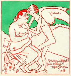 Edouard Herriot und Leon Blum in "Le Charivari" von Bib (1856 1946)
