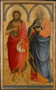 Heilige Johannes der Täufer und Matthäus, möglicherweise 1433 von Bicci di Lorenzo