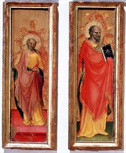 Zwei Heilige Apostel von Bicci di Lorenzo