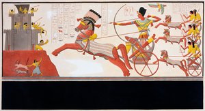 Ramses II. in der Schlacht von Kadesch, 1275 v. Chr., 19. Jahrhundert