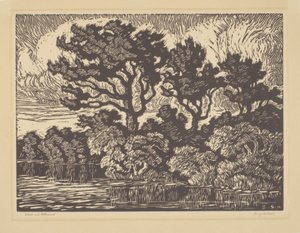 Weide und Pappel, um 1931 von Birger Sandzen