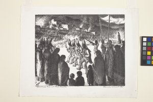 Heiligabend in Taos Pueblo von Blanche Grant