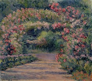 Rosenlaube in Giverny von Blanche Hoschede Monet