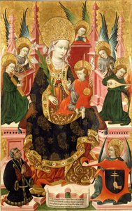 Jungfrau von Mosén Esperandeu de Santa Fe, 1439 von Blasco de Granen