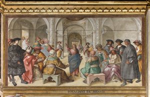 Presbyterium, Achte Nordspanne, Streitgespräch Jesu, Boccaccio Boccaccino