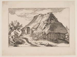 Tafel 9, aus Landschaften mit Bauernhäusern