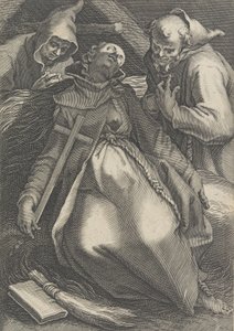 Sancta Euphrolyna, aus der Serie Weibliche Einsiedler von Boetius Adams Bolswert
