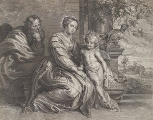 Die Heilige Familie mit einem Papagei, ca. 1625-59