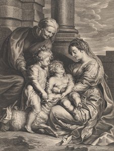 Die Jungfrau und das Christuskind mit der Heiligen Anna und dem Heiligen Johannes dem Täufer, ca. 1640-59