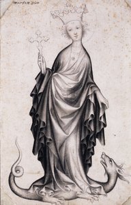 Heilige Margareta, ca. 1410 von Bohemian Master