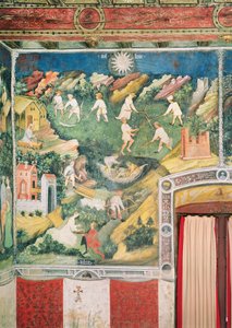 Der Monat Juli, ca. 1400 von Bohemian School