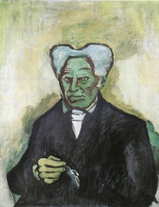Porträt von Arthur Schopenhauer, 1908 von Bohumil Kubišta