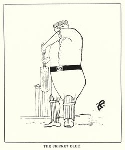 Oxford Quips: Das Cricket-Blau von Bohun Lynch