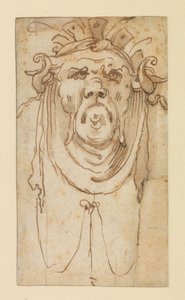 Groteske Maske, 17. Jahrhundert von Bolognese School