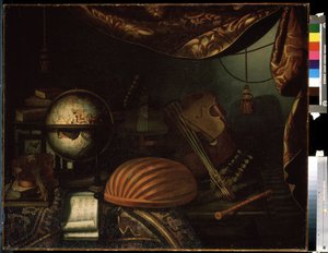 Stillleben mit Musikinstrumenten