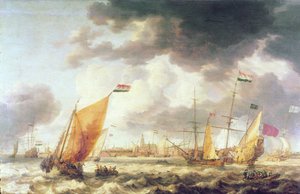 Stürmische See von Bonaventura Peeters