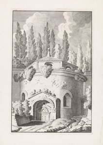Ruine eines römischen Rundtempels von Bonaventura van Overbeek