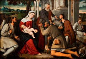 Die Anbetung der Hirten von Bonifazio Veronese
