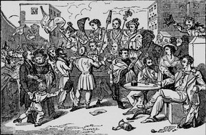Eine Scheinwahl im Kings Bench Gefängnis, ca. 1828, 1912
