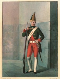 Grenadier des Ismailowsky-Regiments 1762, Ende 1830er von Boris Artemyevich Chorikov