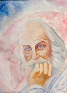 Bildnis des amerikanischen Dichters Walt Whitman von Boris D. Grigorjew