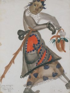 Kostümentwurf für die Oper Schneeflöckchen von N. Rimski-Korsakow, 1919