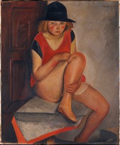 Das Modell - Gemälde von Boris Grigoriev ca. 1926 - Metropolitan Museum of Art, New York von Boris Dmitrievich Grigoriev