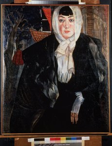 Porträt einer Frau von Boris Dmitrievich Grigoriev