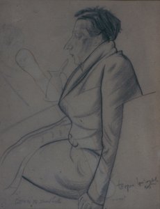 Porträt des Dichters Velimir Khlebnikov 1885-1922, 1915 von Boris Dmitrievich Grigoriev