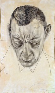 Porträt des Komponisten Sergei Rachmaninow 1873-1943, 1930 von Boris Dmitrievich Grigoriev
