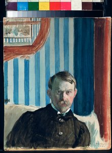 Selbstporträt von Boris Mikhailovich Kustodiev