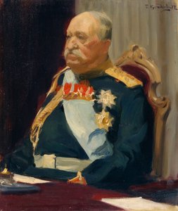 Porträt des Grafen Nikolai Pawlowitsch Ignatjew von Boris Mikhailovich Kustodiev