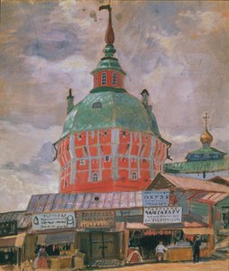 Ansicht der Dreifaltigkeitslawra des Heiligen Sergius von Boris Mikhailovich Kustodiev