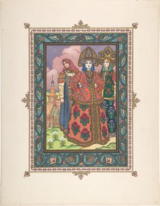 Illustration für das Märchen Vasilisa die Schöne, ca. 1925