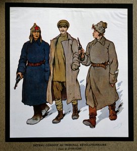 Russland nach der Revolution von 1917: „Ein Häftling wird vor das Revolutionstribunal gebracht“