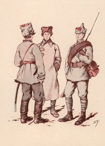 Soldaten der sowjetischen Roten Armee von Boris Vasilievich Zvorykin