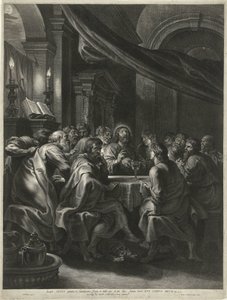 Christus und die Apostel beim letzten Abendmahl