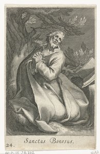 Heiliger Bonosus als Einsiedler von Boëtius Adamsz. Bolswert