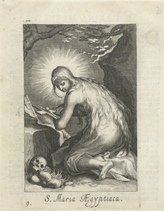 Heilige Maria von Ägypten als Einsiedlerin von Boëtius Adamsz. Bolswert