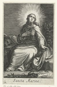 Heilige Marina von Alexandria als Einsiedlerin von Boëtius Adamsz. Bolswert