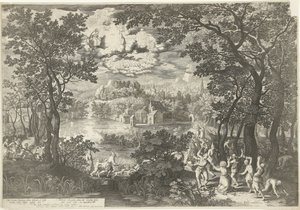 Landschaft mit Martyrium des heiligen Stephanus