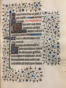 Stundenbuch Gebrauch von Paris: Verzierte Initiale, ca. 1420